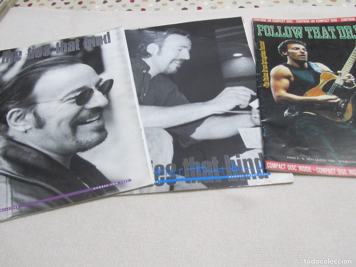 Revistas de m&uacute;sica: BRUCE SPRINGSTEEN, REVISTA THE TIES THAT BIND Y FOLLOW THAT DREAM, LOTE DE 3 REVISTAS