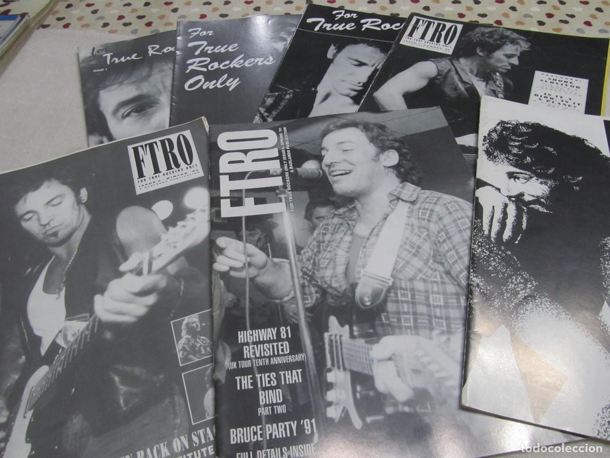 Revistas de m&uacute;sica: BRUCE SPRINGSTEEN, REVISTA FTRO, FOR TRUE ROCKERS ONLY, LOTE DE 7 REVISTAS