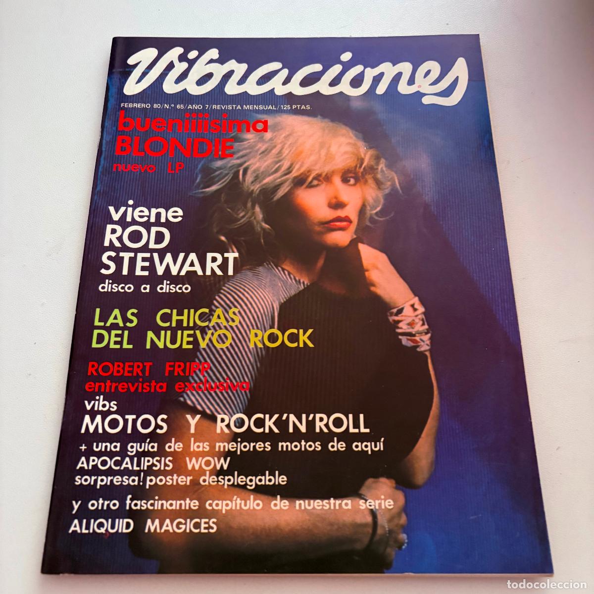 Revistas de m&uacute;sica: revista vibraciones n&ordm; 65 blondie rober fripp INCLUYE POSTER CENTRAL