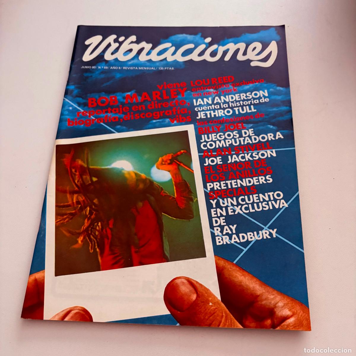 Revistas de m&uacute;sica: revista vibraciones n&ordm; 69 bob marley COMPLETA