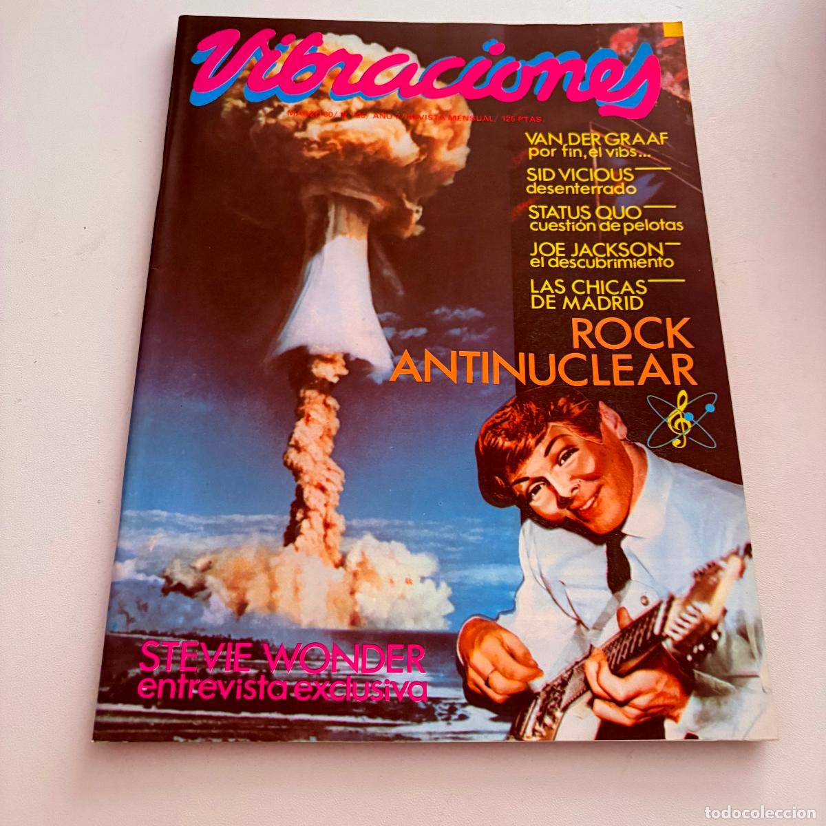 Revistas de m&uacute;sica: revista vibraciones n&ordm; 66 sid vicious stevie wonder van der graaf COMPLETA