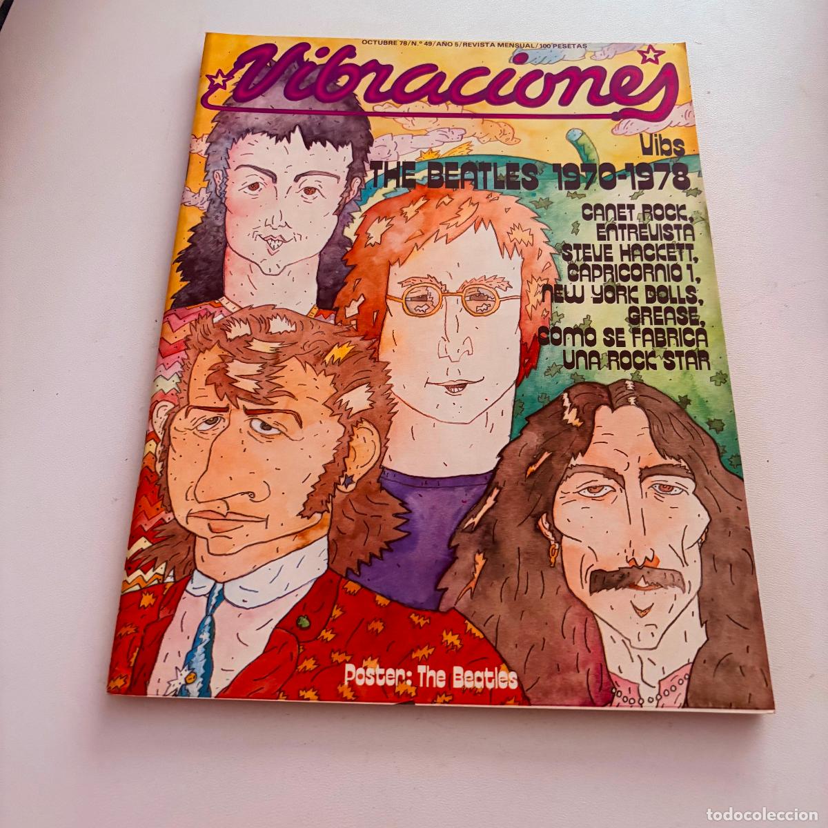 Revistas de m&uacute;sica: revista vibraciones n&ordm; 49 the beatles canet rock new york dolls CON POSTER CENTRAL