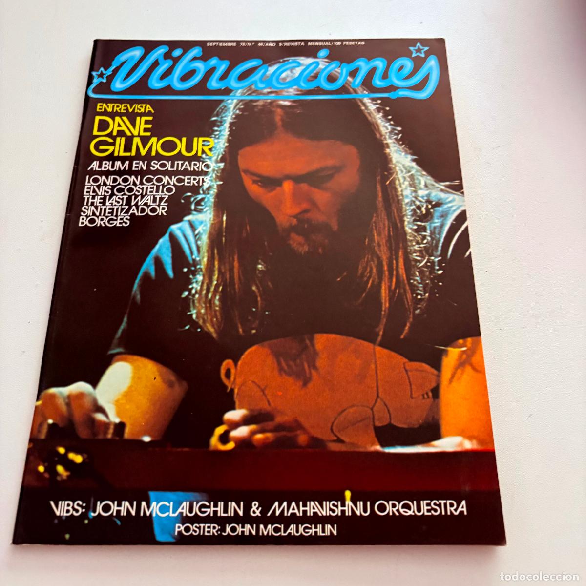Revistas de m&uacute;sica: revista vibraciones n&ordm; 48 dave gilmour elvis costello CON POSTER CENTRAL