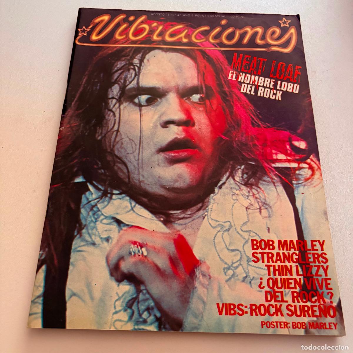 Revistas de m&uacute;sica: revista vibraciones n&ordm; 47 meat loaf CON POSTER CENTRAL