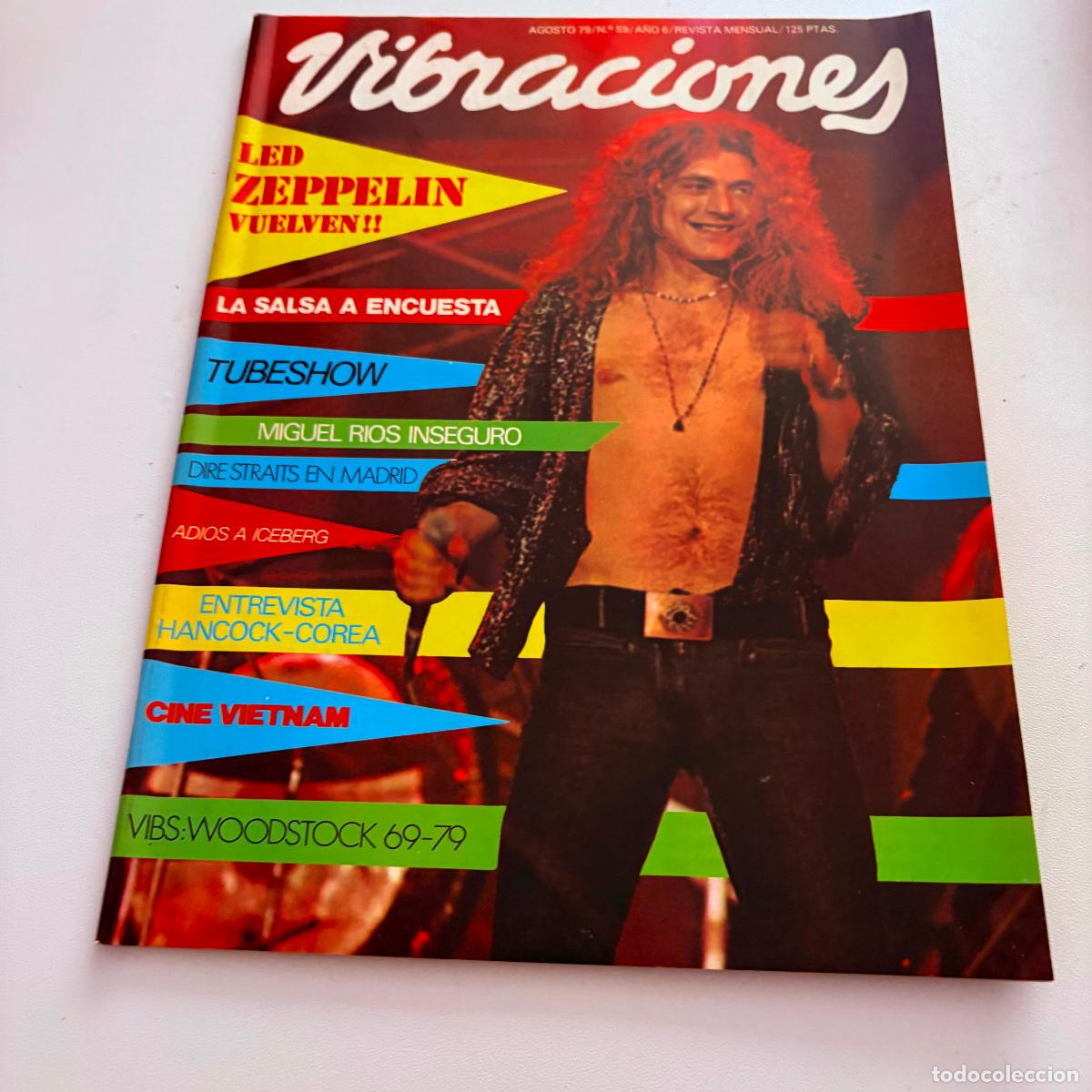 Revistas de m&uacute;sica: revista vibraciones n&ordm; 59 led zeppelin COMPLETA