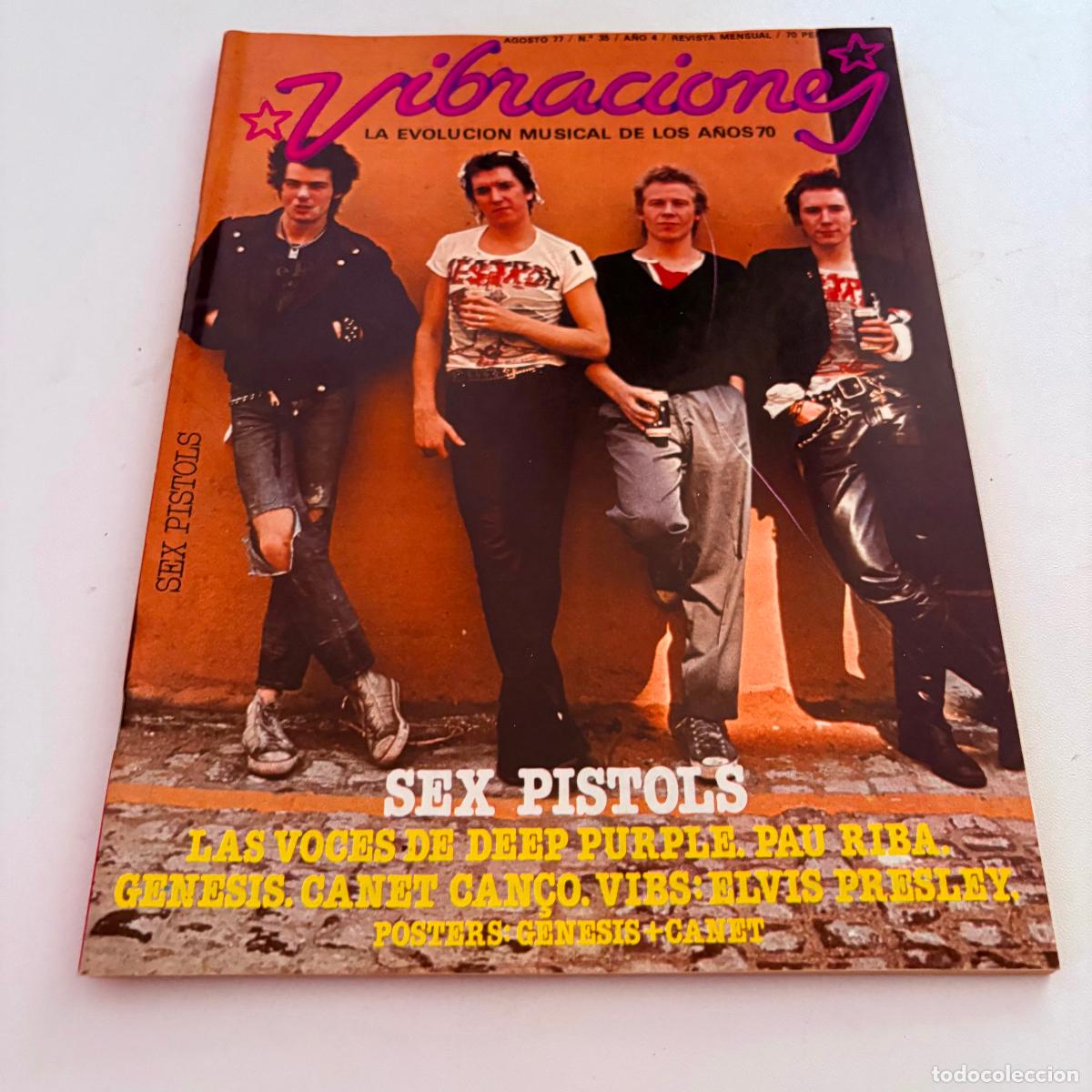 Revistas de m&uacute;sica: revista vibraciones n&ordm; 35 sex pistols INCLUYE POSTER CENTRAL