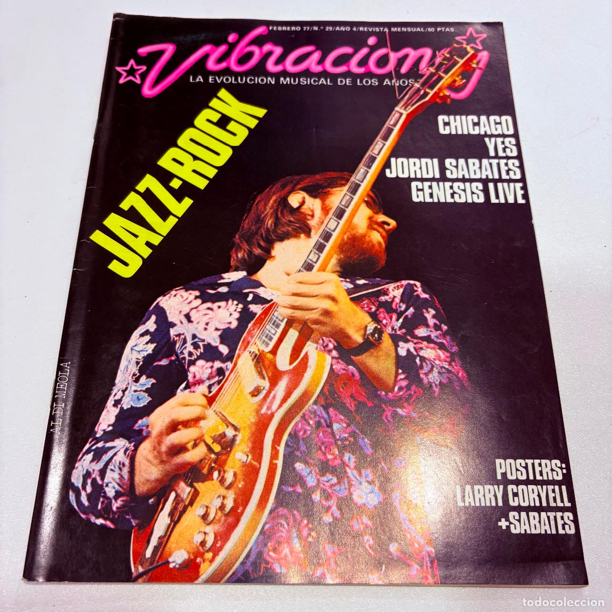 Revistas de m&uacute;sica: revista vibraciones n&ordm; 29 yes chicaco NO INCLUYE POSTER CENTRAL