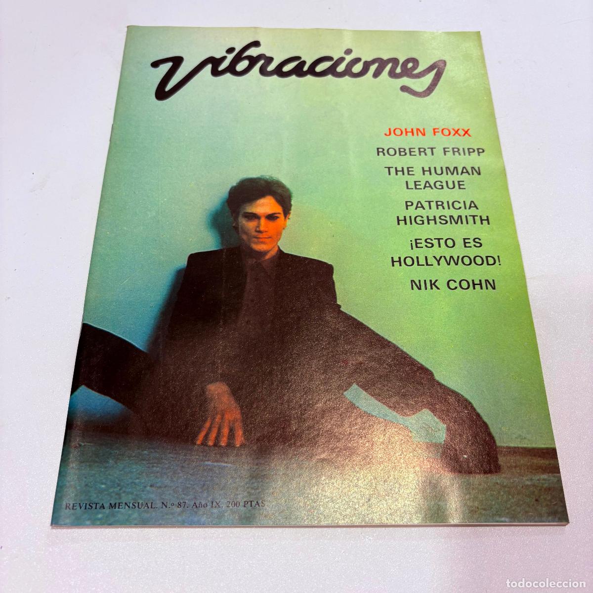 Revistas de m&uacute;sica: revista vibraciones n&ordm; 87 JOHN FOXX NIK COHN HUMAN LEAGUE COMPLETA