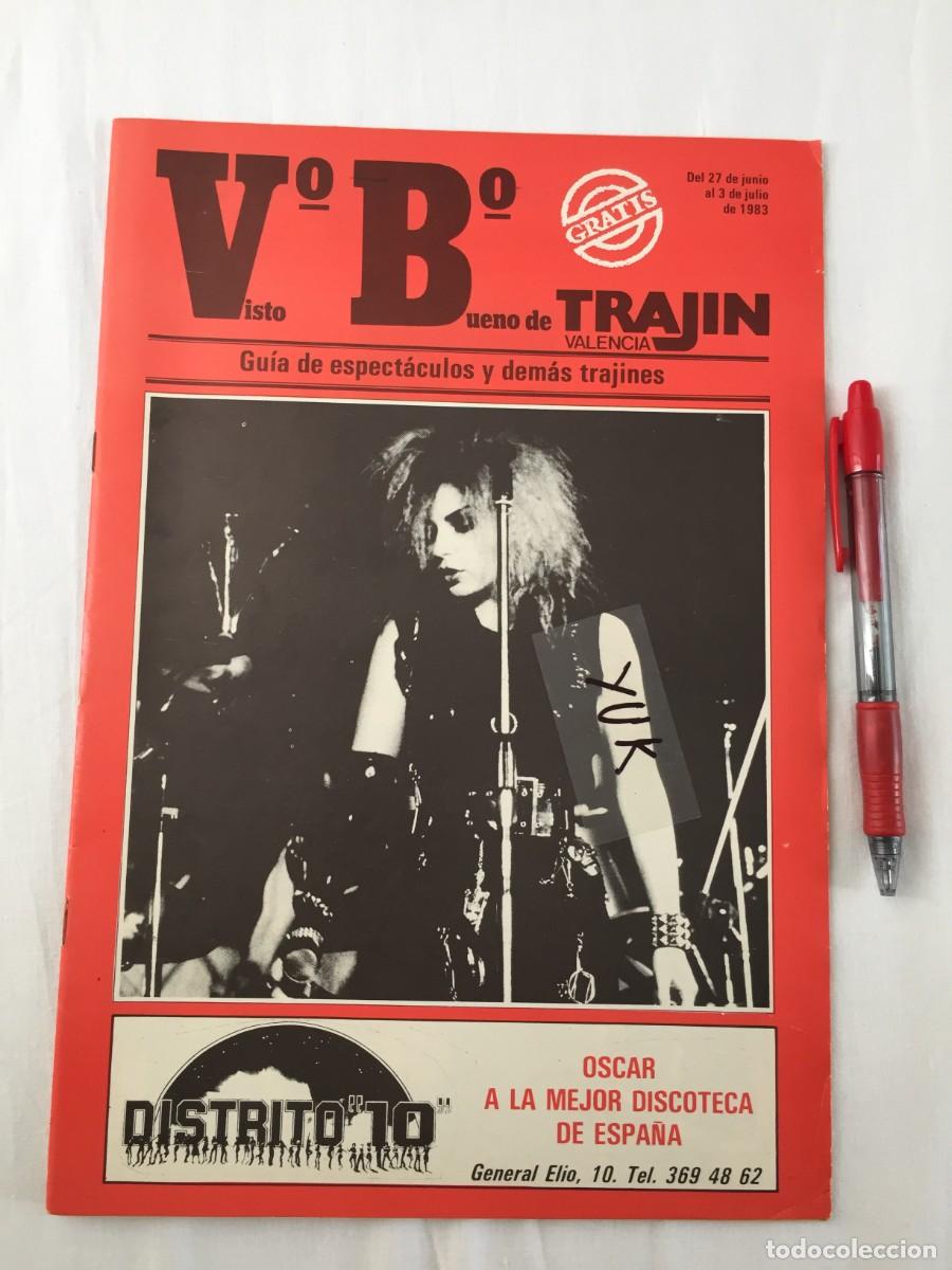 Revistas de m&uacute;sica: Revista Trajin Valencia 1983 ALASKA Y DINARAMA EN DISCOTECA PALACE-Cine Guia Discotecas Ruta Bakalao