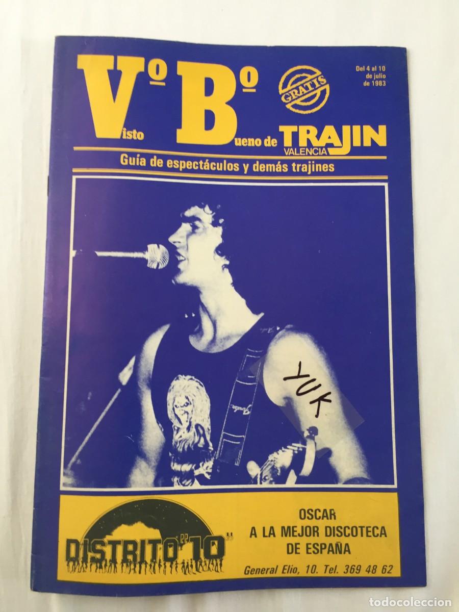 Revistas de m&uacute;sica: Revista Trajin Valencia 1983 Grupo Zarpa - Formas Alaska Mecano - Cine Guia Discotecas Ruta Bakalao
