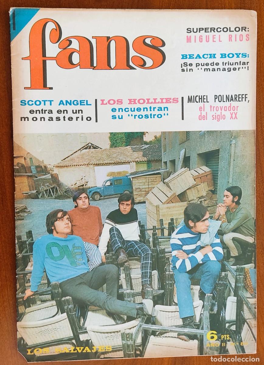 Revistas de m&uacute;sica: REVISTA FANS N&ordm; 80 - A&Ntilde;O 1966 - POSTER CENTRAL DE MIGEL R&Iacute;OS