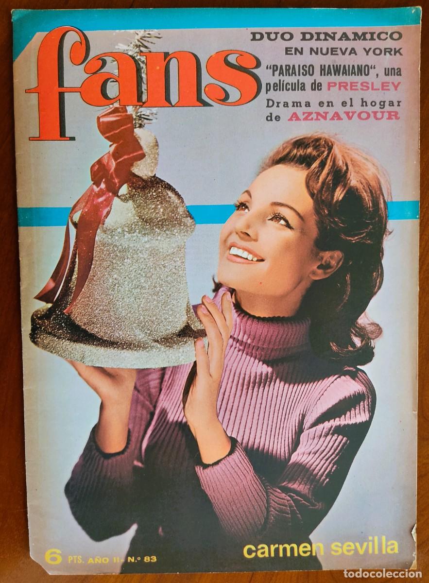 Revistas de m&uacute;sica: REVISTA FANS N&ordm; 83 - A&Ntilde;O 1967 - LOS GO-GO, POSTER CENTRAL DAVID