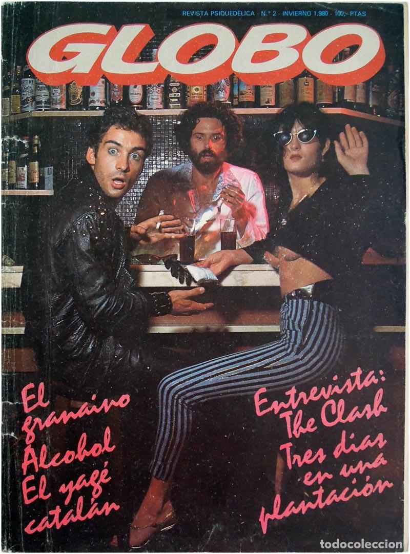 Magazines de musique: Globo #2 &ndash; The Clash, Raul Nu&ntilde;ez, Montesol, Max, Cifr&eacute;&hellip; - Revista Spain 1980