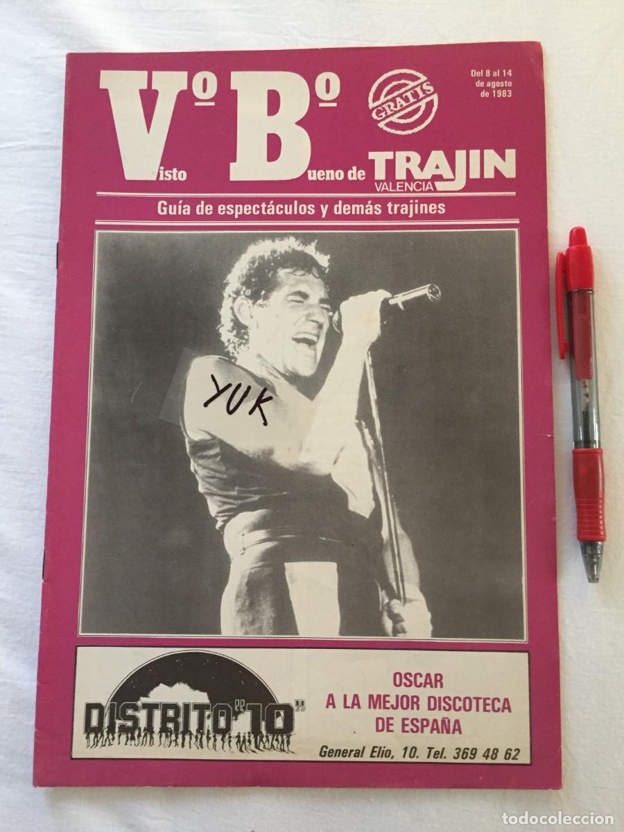 Revistas de m&uacute;sica: Revista Trajin Valencia 1983 Miguel Rios Le&ntilde;o Luz Casal -Gu&iacute;a Discotecas Ruta Bakalao Dreams Village