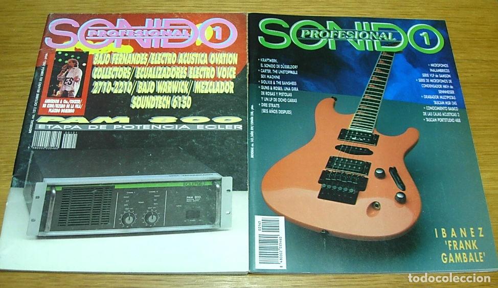 Revistas de m&uacute;sica: Lote 2 Revistas SONIDO 1 PROFESIONAL n&ordm; 121 EL ULTIMO DE LA FILA 1989 n&ordm; 143 DIRE STRAITS 1991