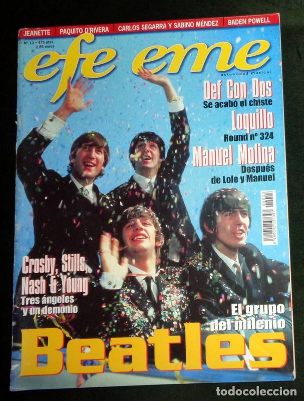 Revistas de m&uacute;sica: REVISTA EFE EME N&ordm;13 Diciembre 1999. LOQUILLO. CARLOS SEGARRA SABINO MENDEZ. THE BEATLES