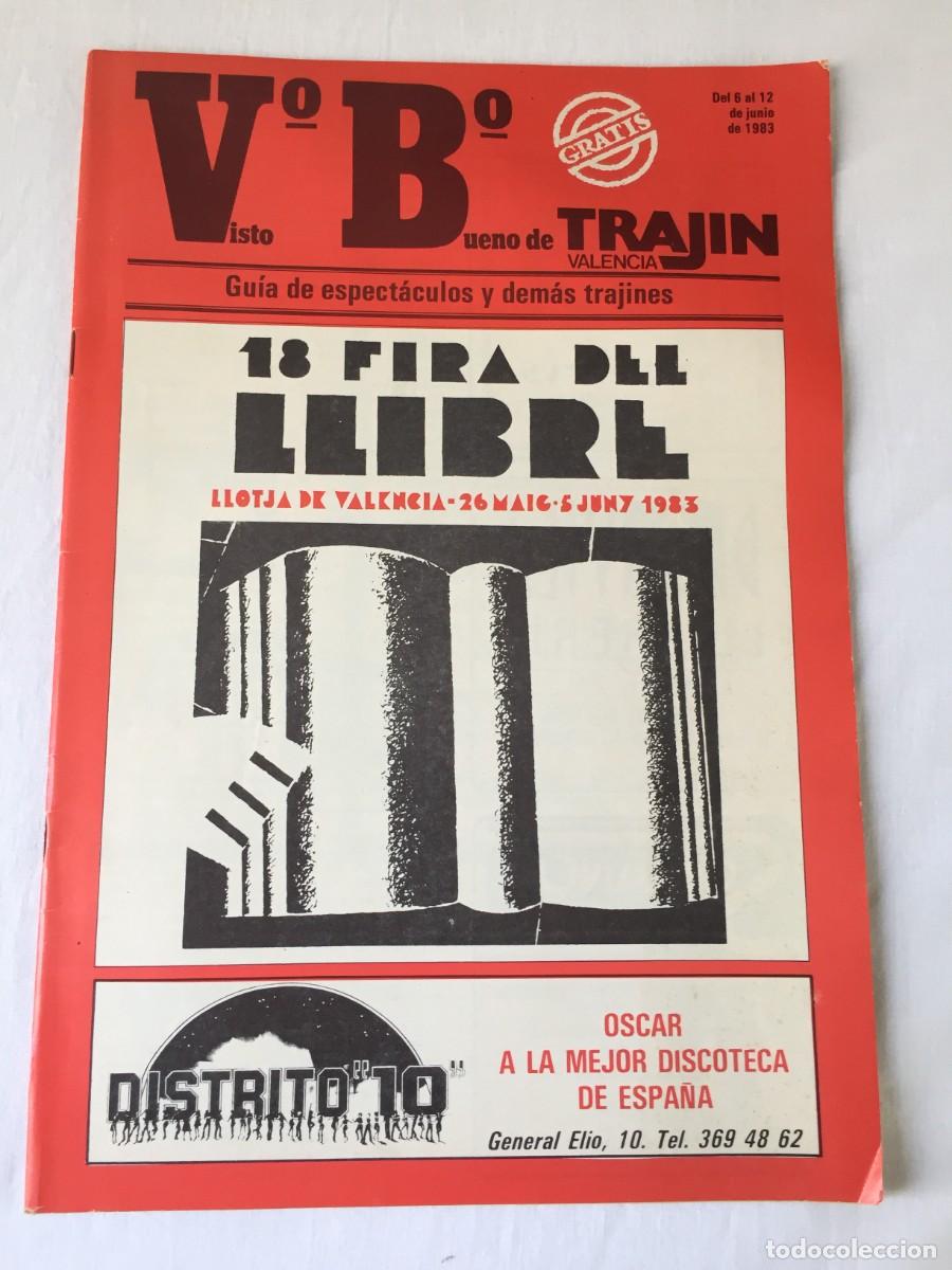 Revistas de m&uacute;sica: Revista Trajin Valencia 1983 - CINE - MUSICA LA MODE LOLA FLORES - DISCOTECAS - RUTA DEL BAKALAO