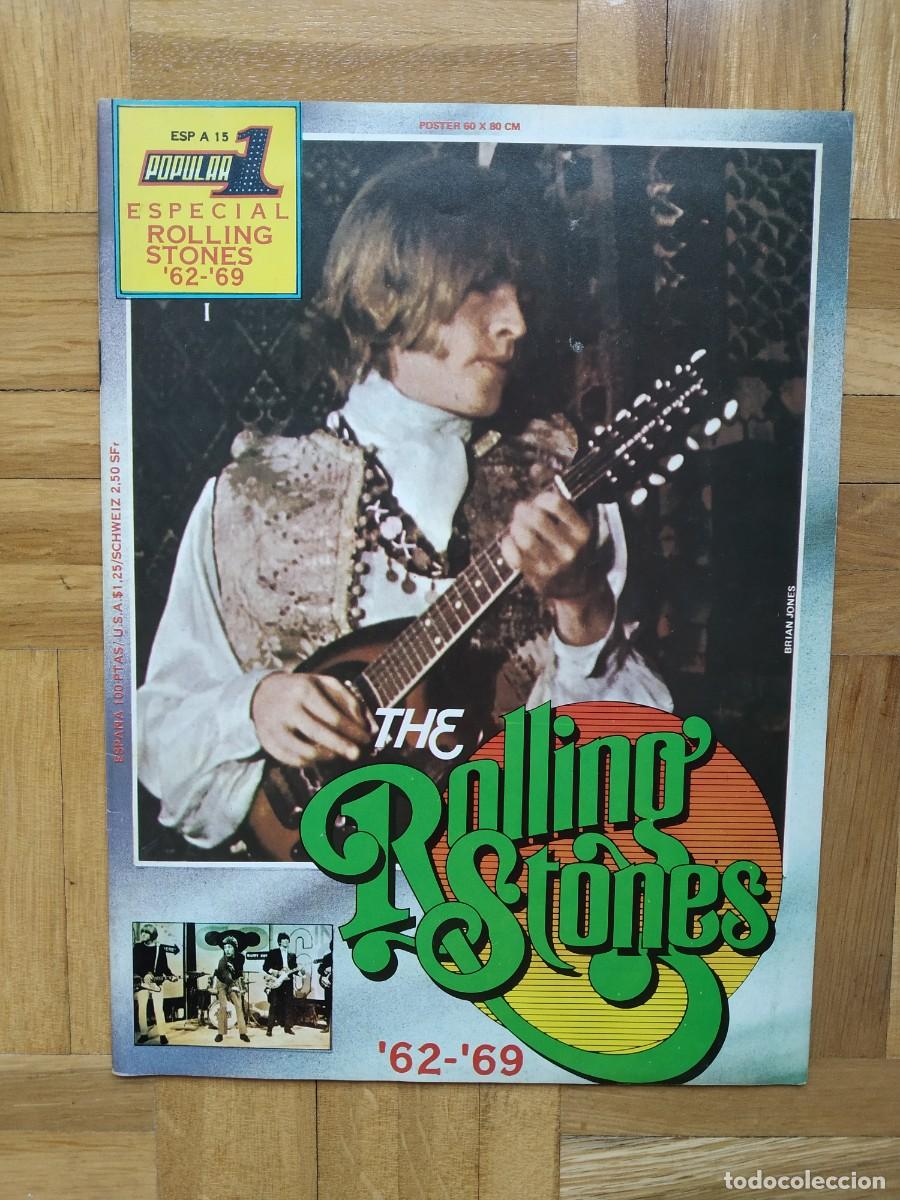 Revistas de m&uacute;sica: REVISTA POPULAR 1 ESP 15 ESPECIAL ROLLING STONES 62 69 - CON POSTER VER FOTOS