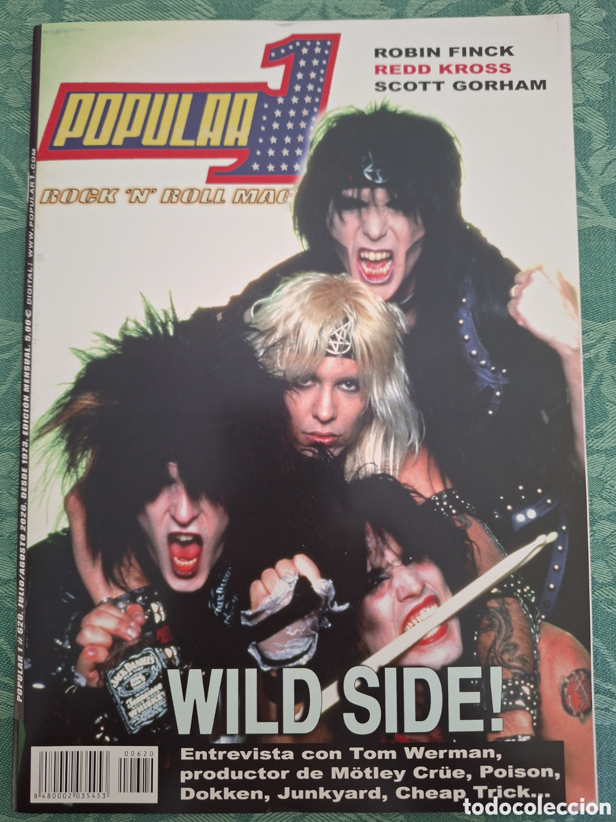 Revistas de m&uacute;sica: POPULAR 1 REVISTA 620 JULIO AGOSTO 2026 WILD SIDE ACCEPT ROBIN FINCK BILLY ROWE JOSELE SANTIAGO