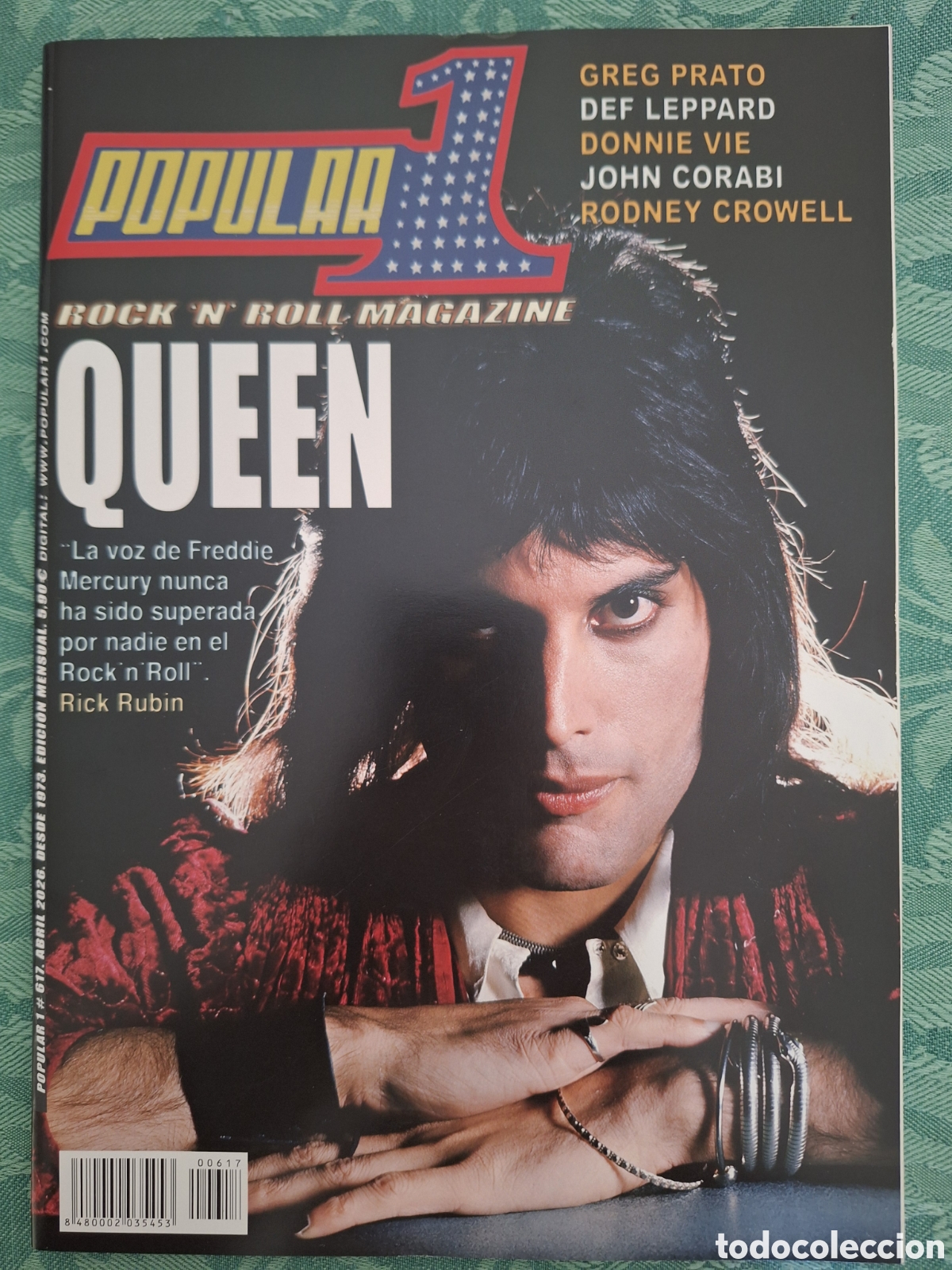 Revistas de m&uacute;sica: POPULAR 1 REVISTA 617 ABRIL 2026 QUEEN GREG PRATO DEF LEPPARD EXODUS DONNIE VIE