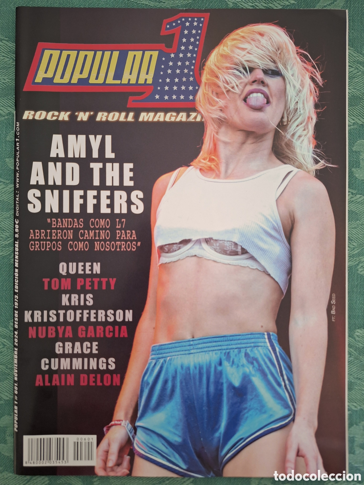Revistas de m&uacute;sica: POPULAR 1 REVISTA 601 NOV 2024 AMYL AND THE SNIFFERS QUEEN TOM PETTY KRIS KRISTOFFERSON NUBYA GARCIA