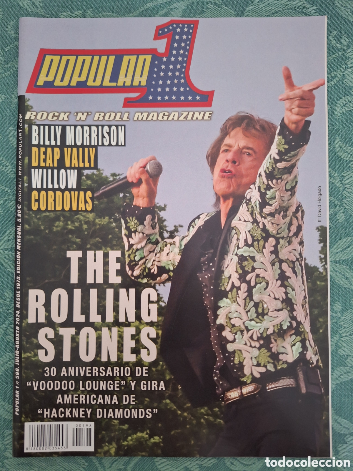 Revistas de m&uacute;sica: POPULAR 1 REVISTA 598 JULIO AGOSTO 2024 ROLLING STONES WILLOW BILLY MORRISON CORDOVAS