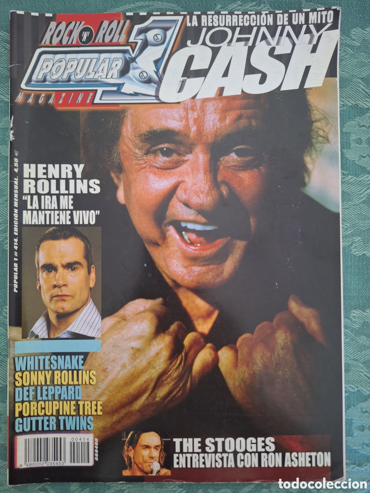 Revistas de m&uacute;sica: POPULAR 1 REVISTA 414 ABRIL 2008 JOHNNY CASH HENRY ROLLINS WHITESNAKE DEF LEPPARD