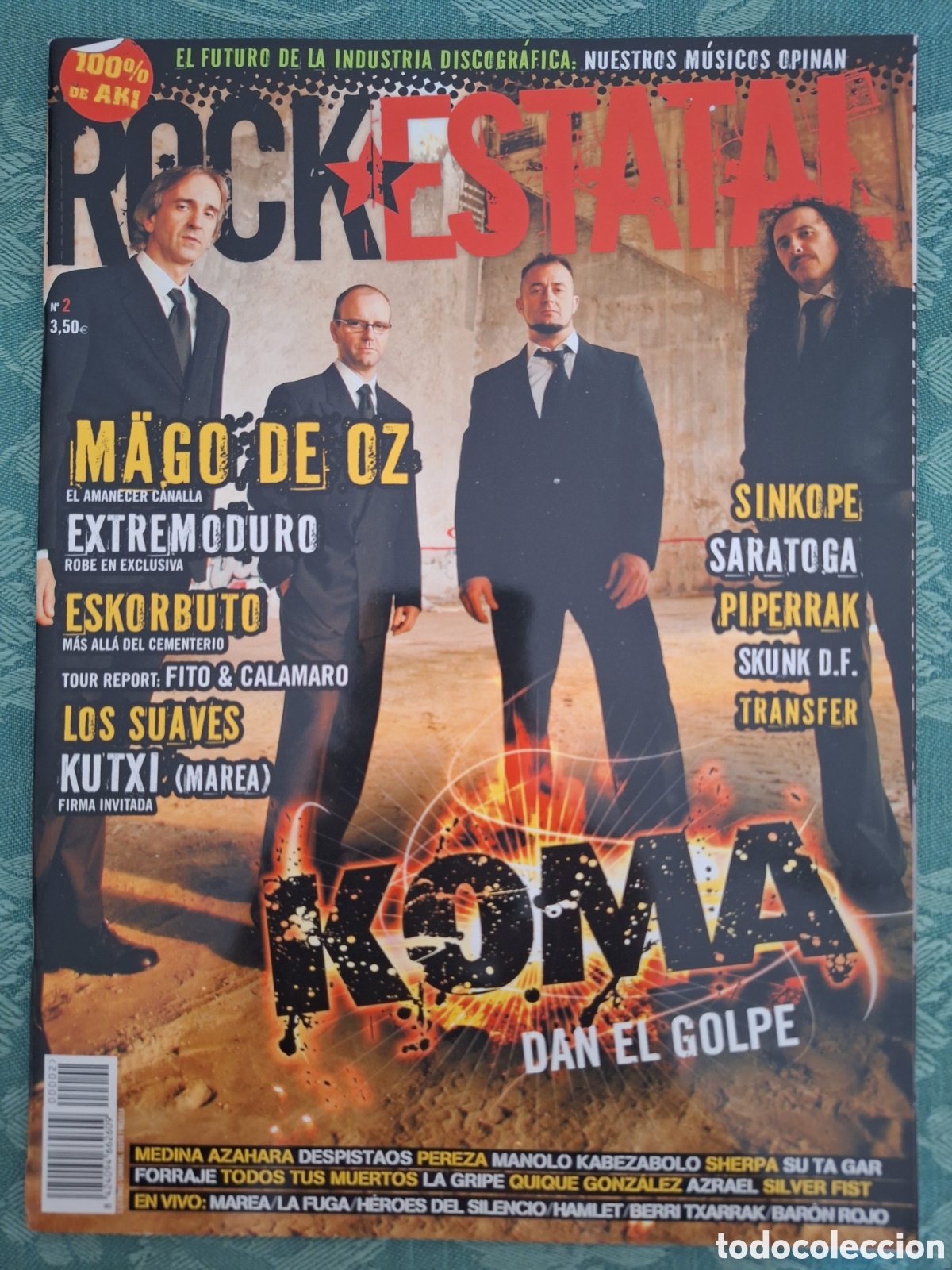 Revistas de m&uacute;sica: ROCK ESTATAL 2 REVISTA KOMA MAGO DE OZ EXTREMODURO ESKORBUTO LOS SUAVES