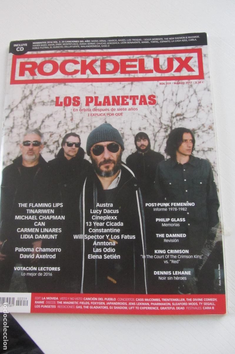 Revistas de m&uacute;sica: ROCKDELUX 359. MARZO 2017. SIN CD. LOS PLANETAS THE FLAMING LIPS LIDIA DAMUNT ARX347