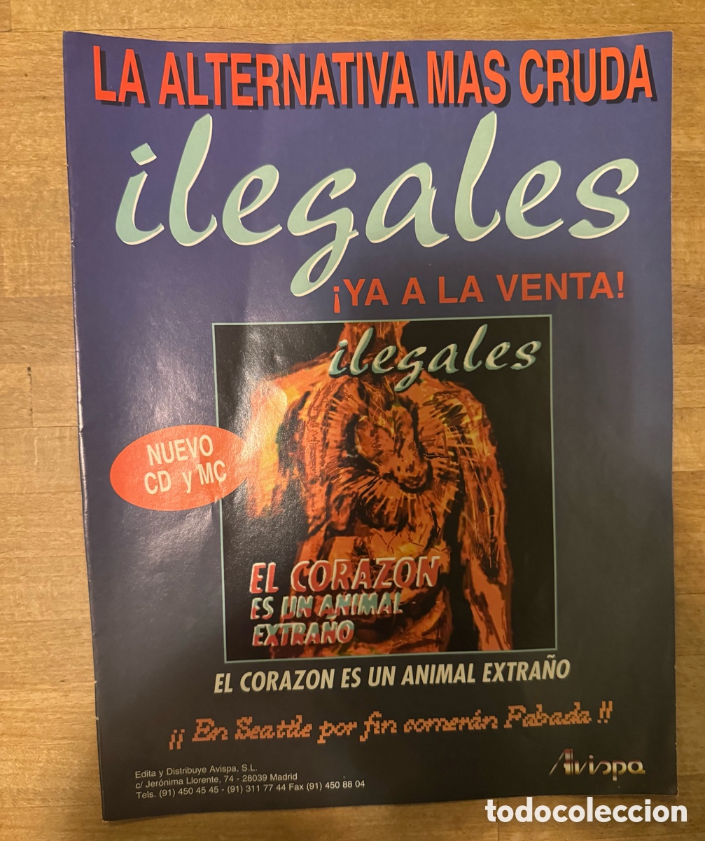 Revistas de m&uacute;sica: Ilegales recorte promocional