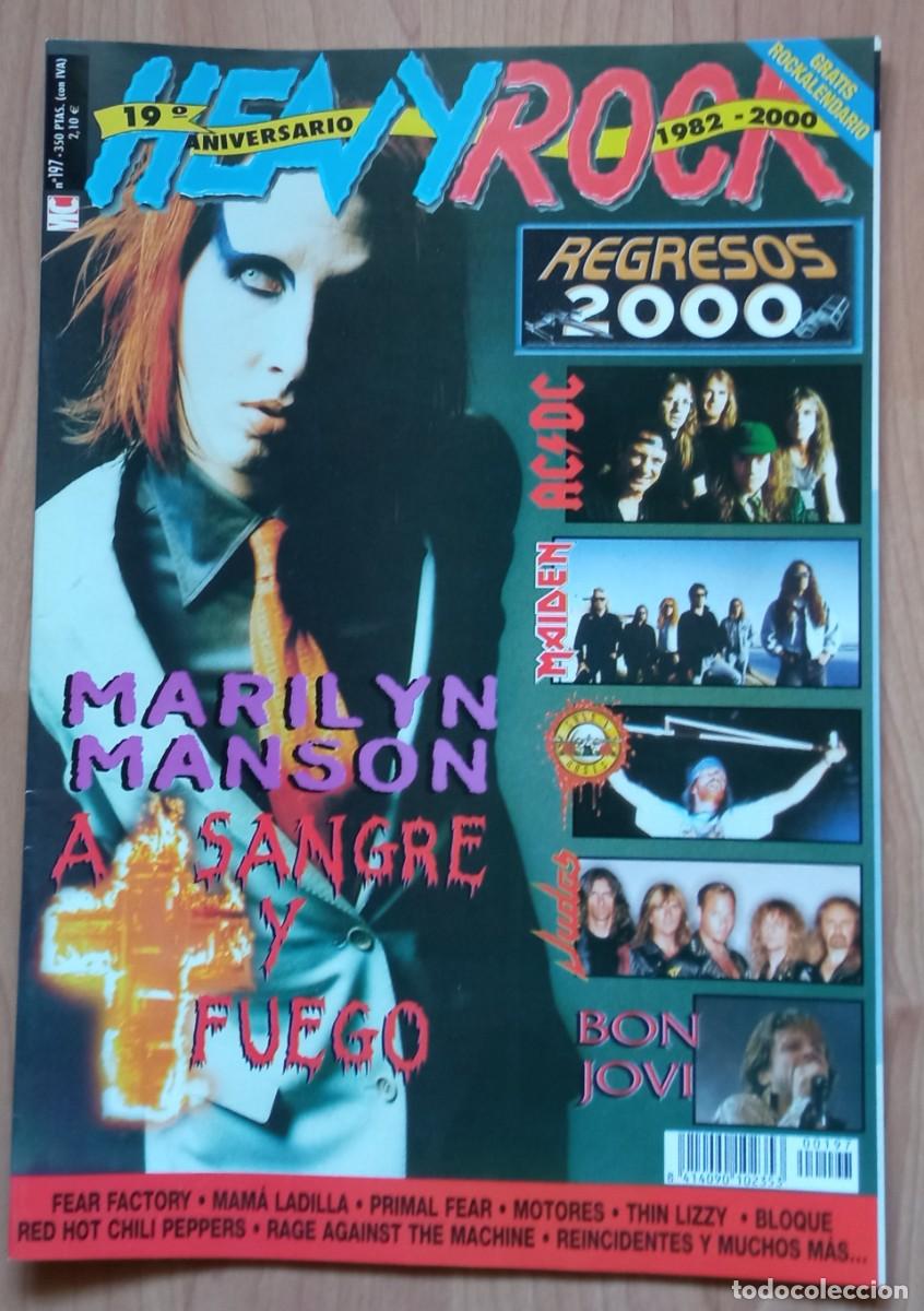 Revistas de m&uacute;sica: Heavy rock 197 / Marilyn Manson, Fear Factory, Primal Fear, Bloque, Etsaiak...