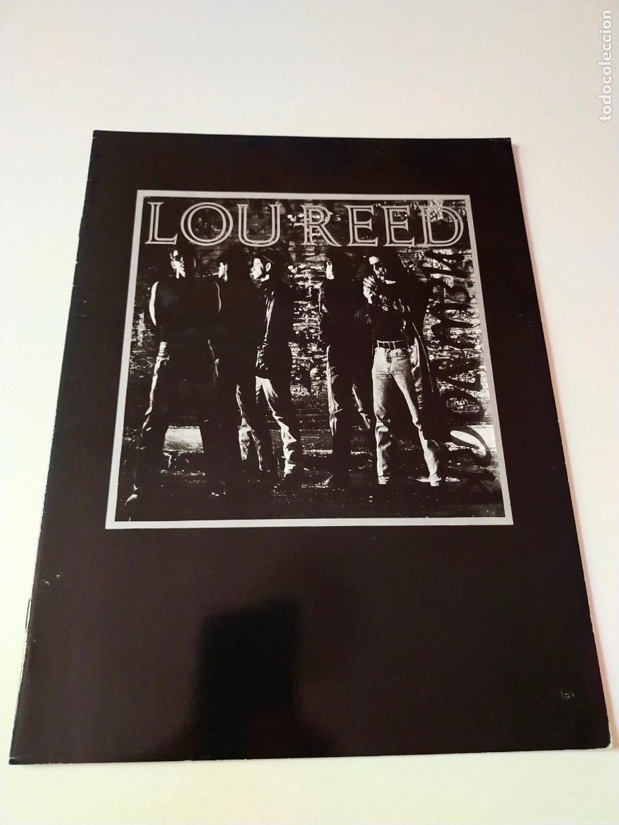 Revistas de m&uacute;sica: LOU REED- TOUR PROGAM ORIGINAL- 1989 NEW YORK TOUR CONCERT BARCELONA- COMO NUEVO