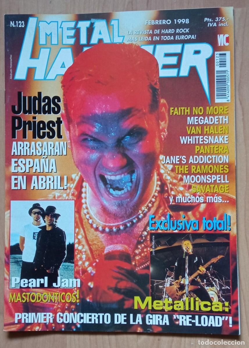Revistas de m&uacute;sica: Metal Hammer 123 / Judas Priest, Metallica, Megadeth, Moonspell, Savatage, Avalon...