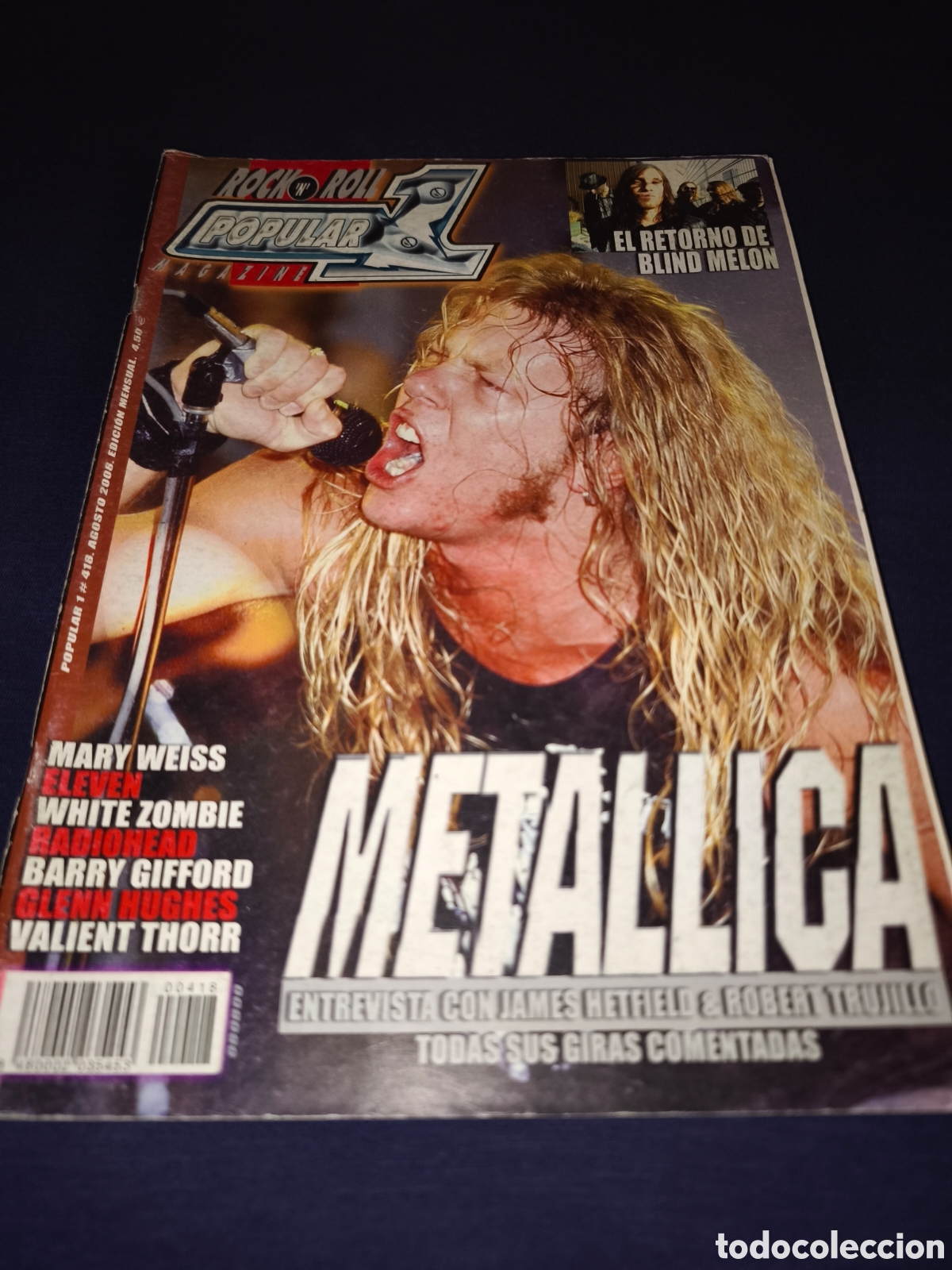Revistas de m&uacute;sica: Popular 1 N&deg; 418 Metallica Sebastian Bach