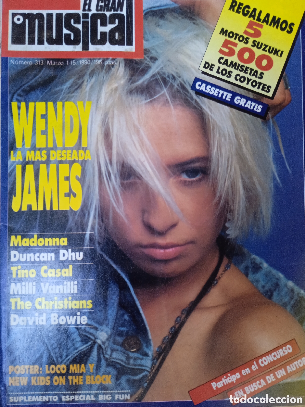 Revistas de m&uacute;sica: Revista El Gran Musical n&deg;313 Madonna Tino Casal &Aacute;lvaro Urquijo Duncan Dhu The Christians