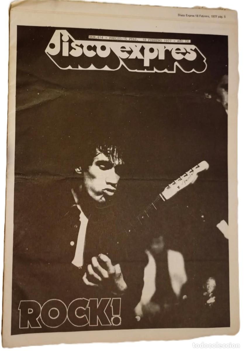 Revistas de m&uacute;sica: DISCO EXPRES N&ordm; 414, JIMMY WITHERSPOON, SOUTHSIDE JOHNNY REDWING CLOVER