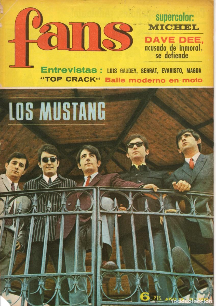 Revistas de m&uacute;sica: REVISTA FANS N&ordm; 100 / LOS MUSTANG - TANIA VELIA - THE END - Poster: Michel