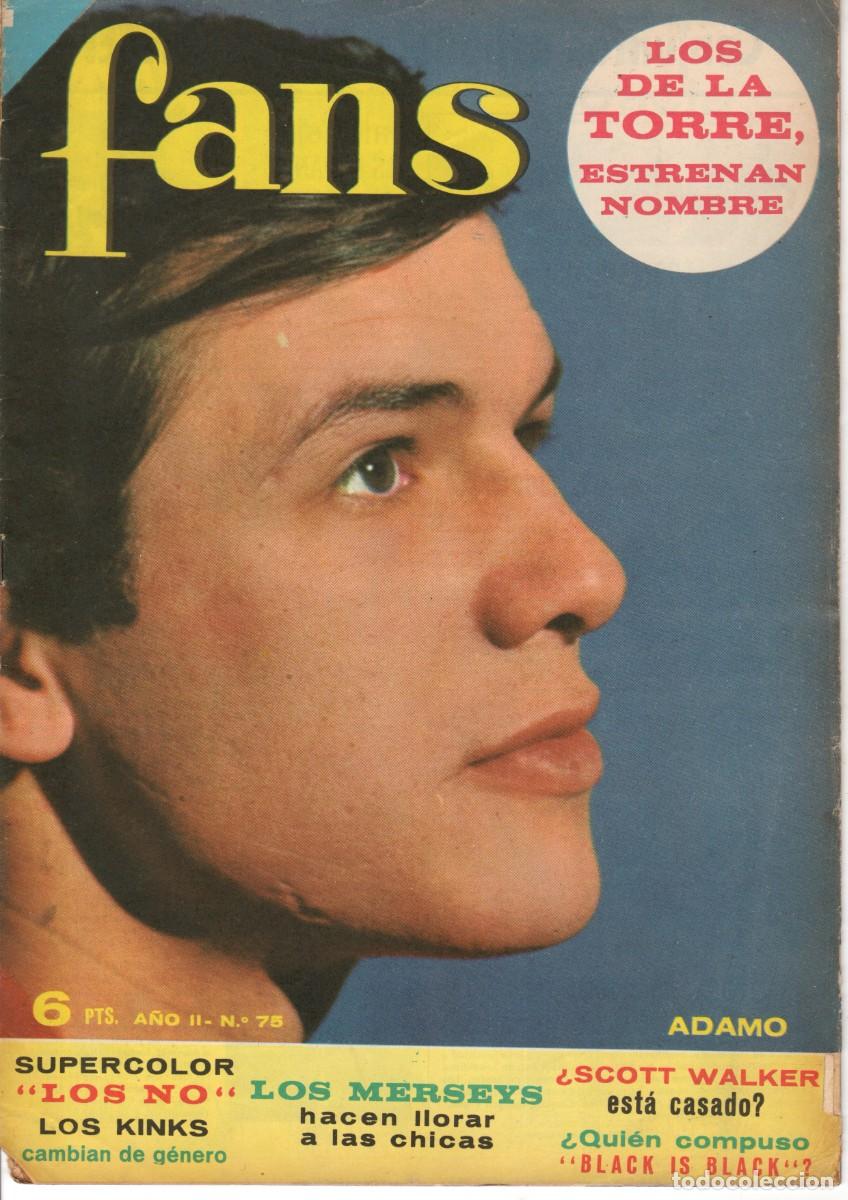 Revistas de m&uacute;sica: REVISTA FANS 75 LOS DE LA TORRE, LOS MERSEYS, Poster: Los No, 1966