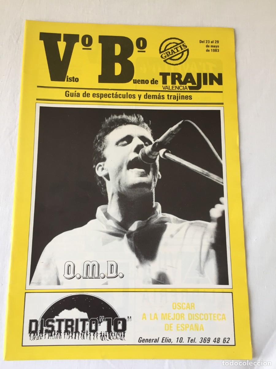 Revistas de m&uacute;sica: Revista Trajin Valencia 1983 - CINE - MUSICA AVIADOR DRO - OMD MOVIDA - DISCOTECAS -RUTA DEL BAKALAO