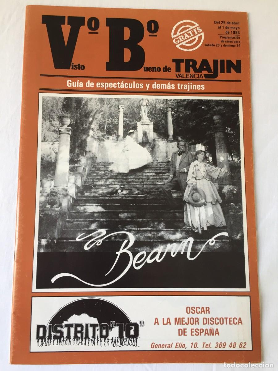 Revistas de m&uacute;sica: Revista Trajin Valencia 1983 - CINE - MUSICA SARA MONTIE - MOVIDA - DISCOTECAS -RUTA DEL BAKALAO