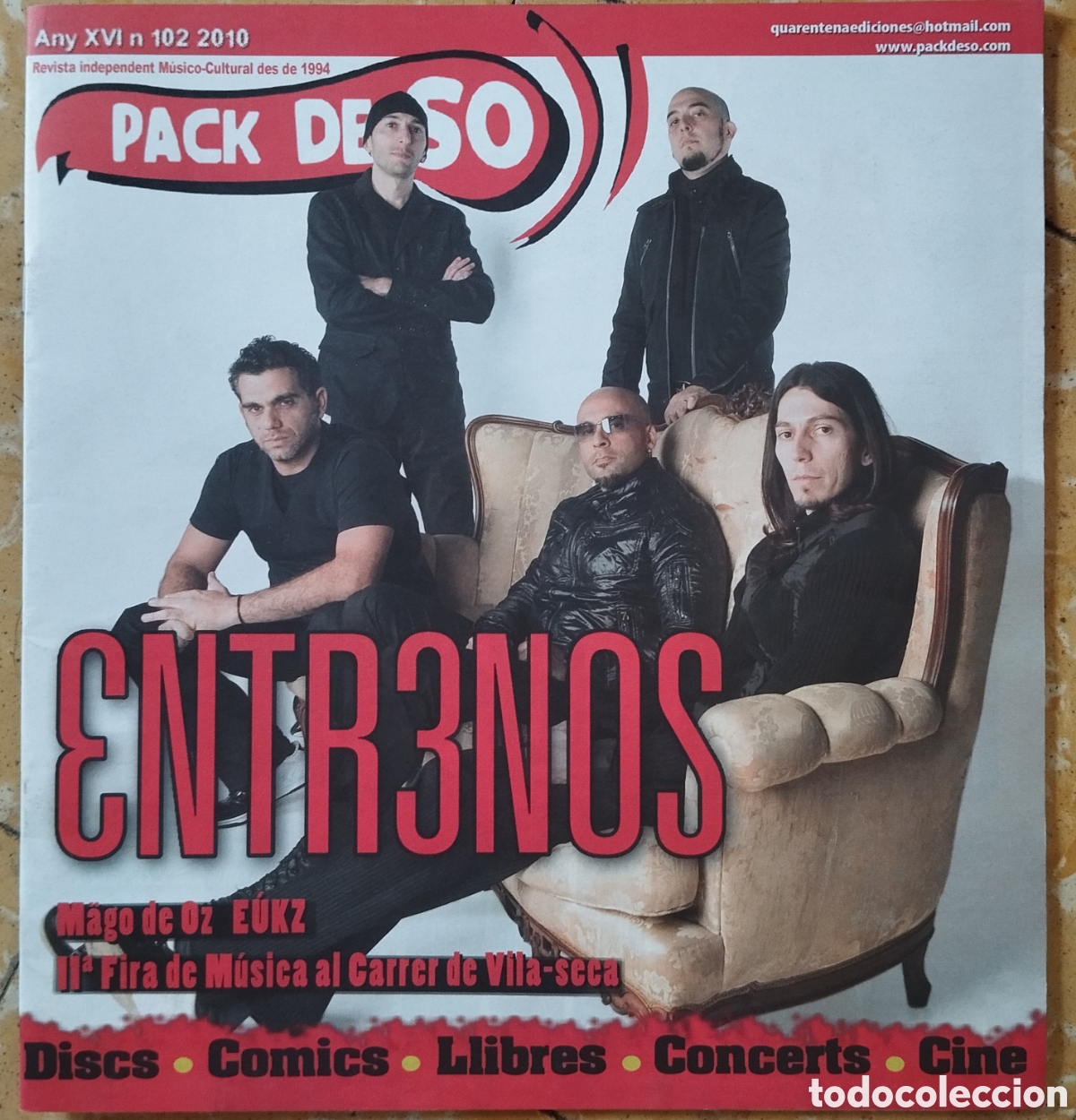 Revistas de m&uacute;sica: Pack de So - n 102 / 2010 - EntreN&oacute;s / Mago de Oz