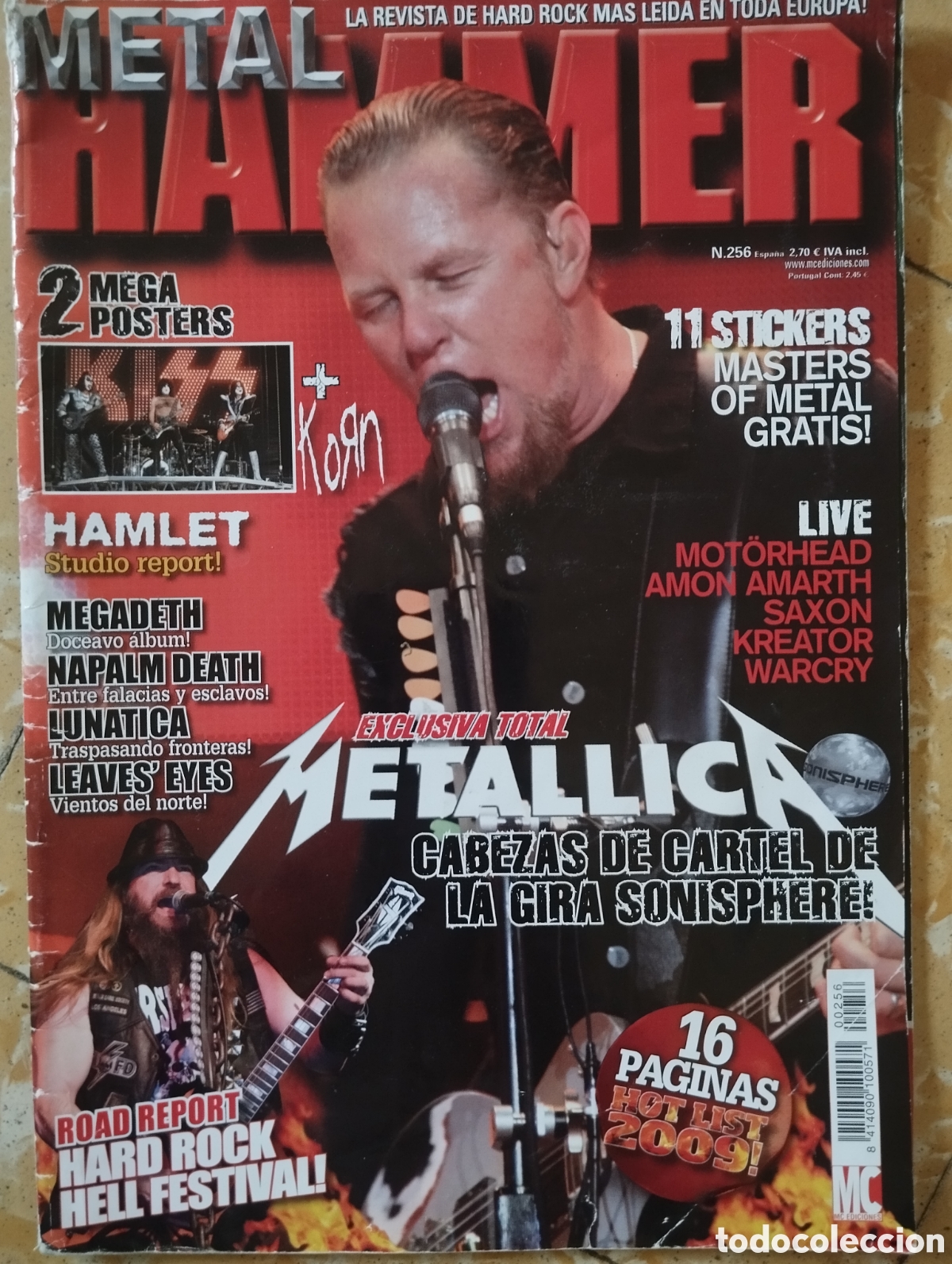 Revistas de m&uacute;sica: Metal Hammer N 256 - Metallica