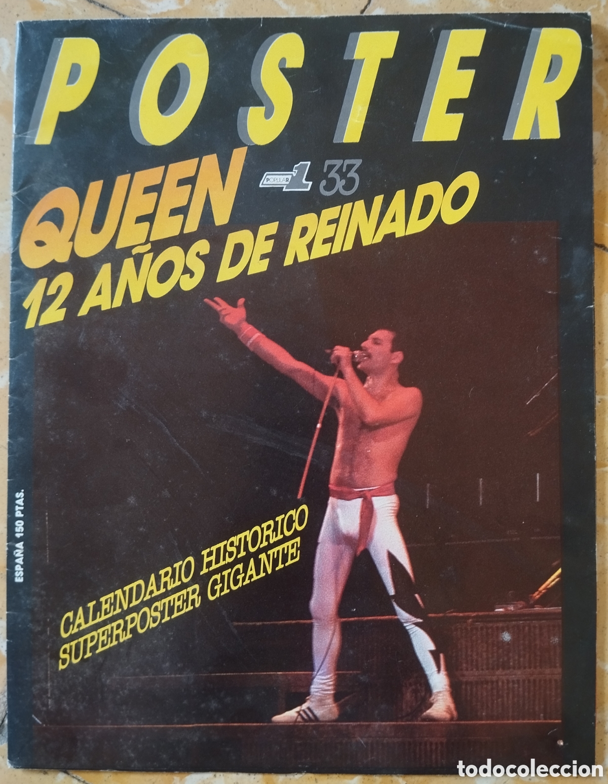Revistas de m&uacute;sica: Popular 1 - p&oacute;ster Queen