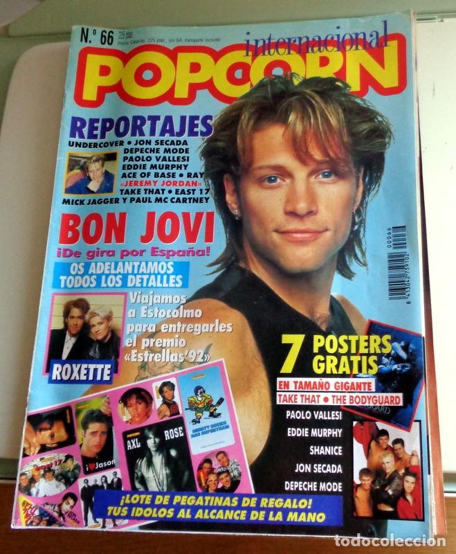 Magazines de musique: REVISTA POPCORN N&ordm;66 PORTADA BON JOVI. CONTIENE LOS P&Oacute;STERS P&Oacute;STER. NI&Ntilde;OS DEL BRASIL ZARAGOZA