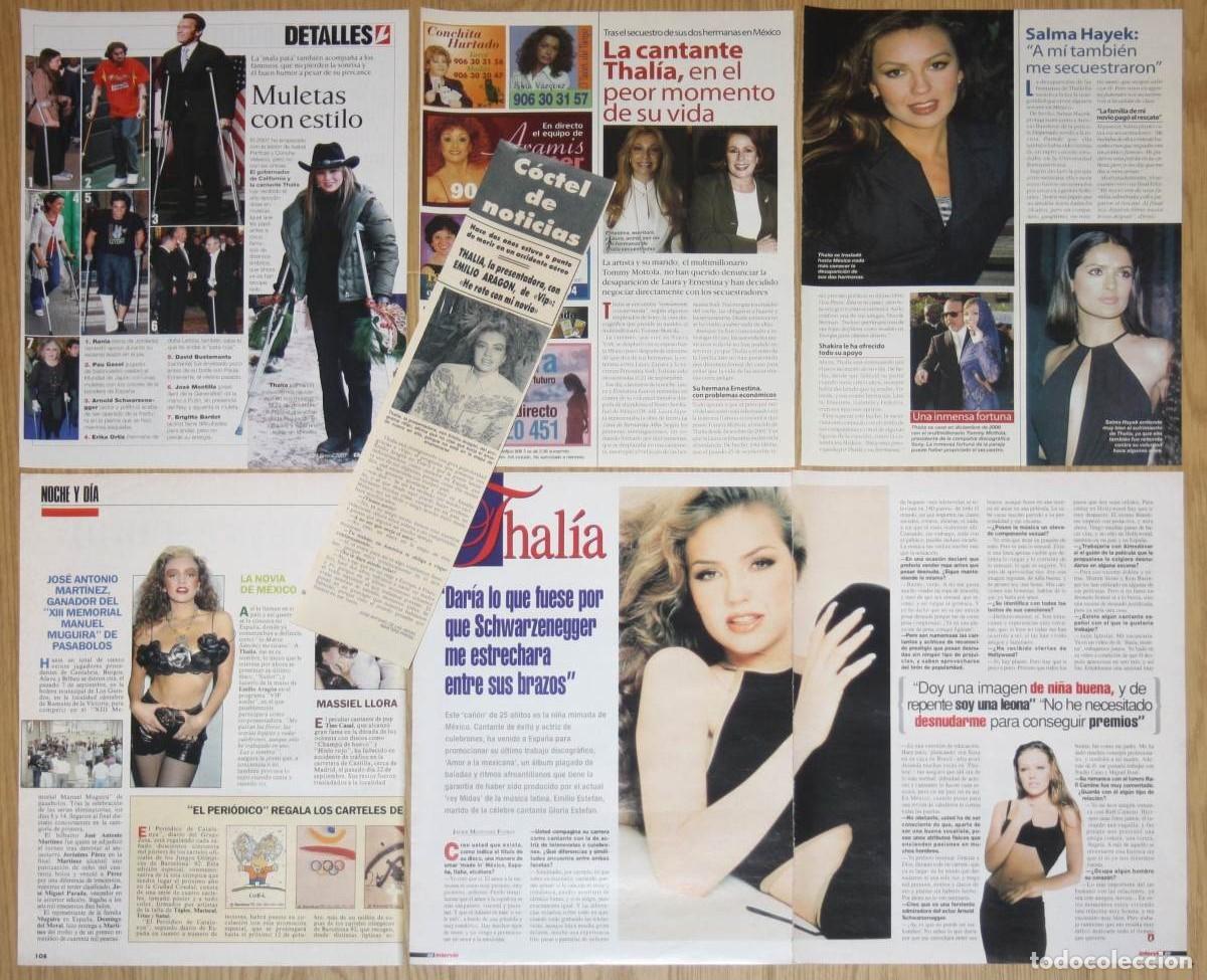 Revistas de m&uacute;sica: THALIA - lote de prensa 1990s/2000s fotos - spain magazine clippings - mexico cantante revistas