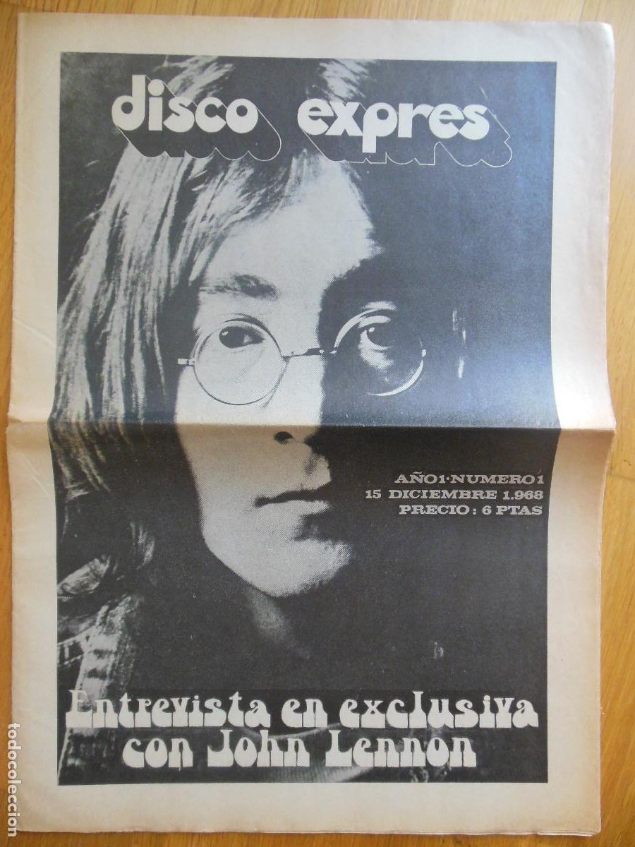 Riviste di musica: REVISTA DISCO EXPRES N&ordm; 1 LOS BEATLES LENNON MASSIEL ARETHA FRANKLIN BOB DYLAN BRAVOS 1968 MUSICA