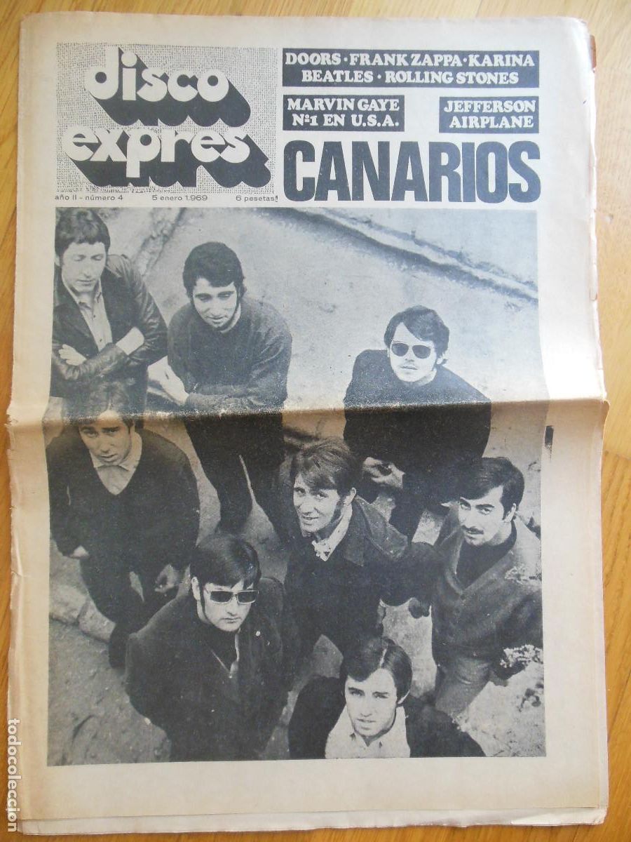 Riviste di musica: REVISTA DISCO EXPRES N&ordm; 4 THE BEATLES DOORS FRANK ZAPPA ROLLING STONES CANARIOS JOE COCKER 1969