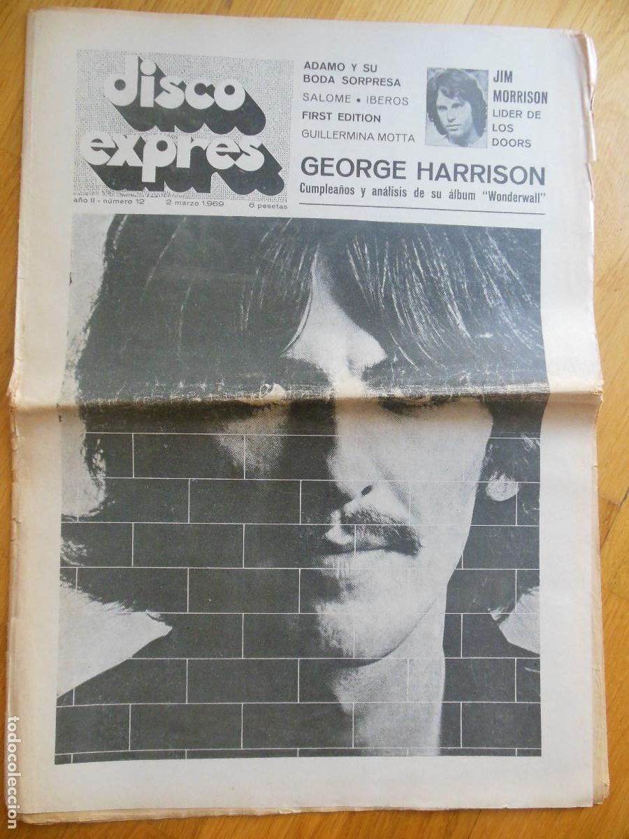 Musikzeitschriften: REVISTA DISCO EXPRES N&ordm; 12 THE BEATLES JIM MORRISON DOORS SALOME LOS IBEROS ROLLING STONES 1969