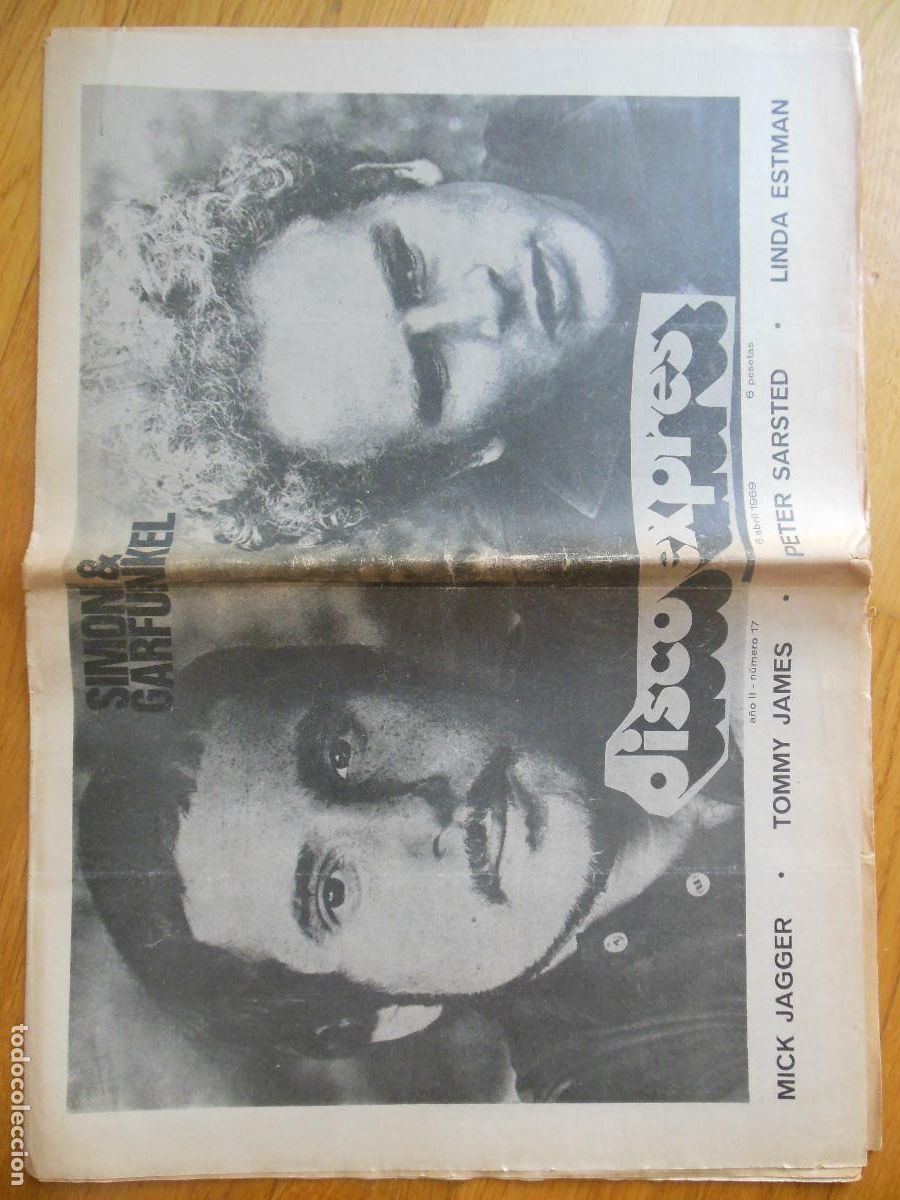 Magazines de musique: REVISTA DISCO EXPRES N&ordm; 17 SIMON & GARFUNKEL THE BEATLES ROLLING STONES TOMMY JAMES SARSTED 1969