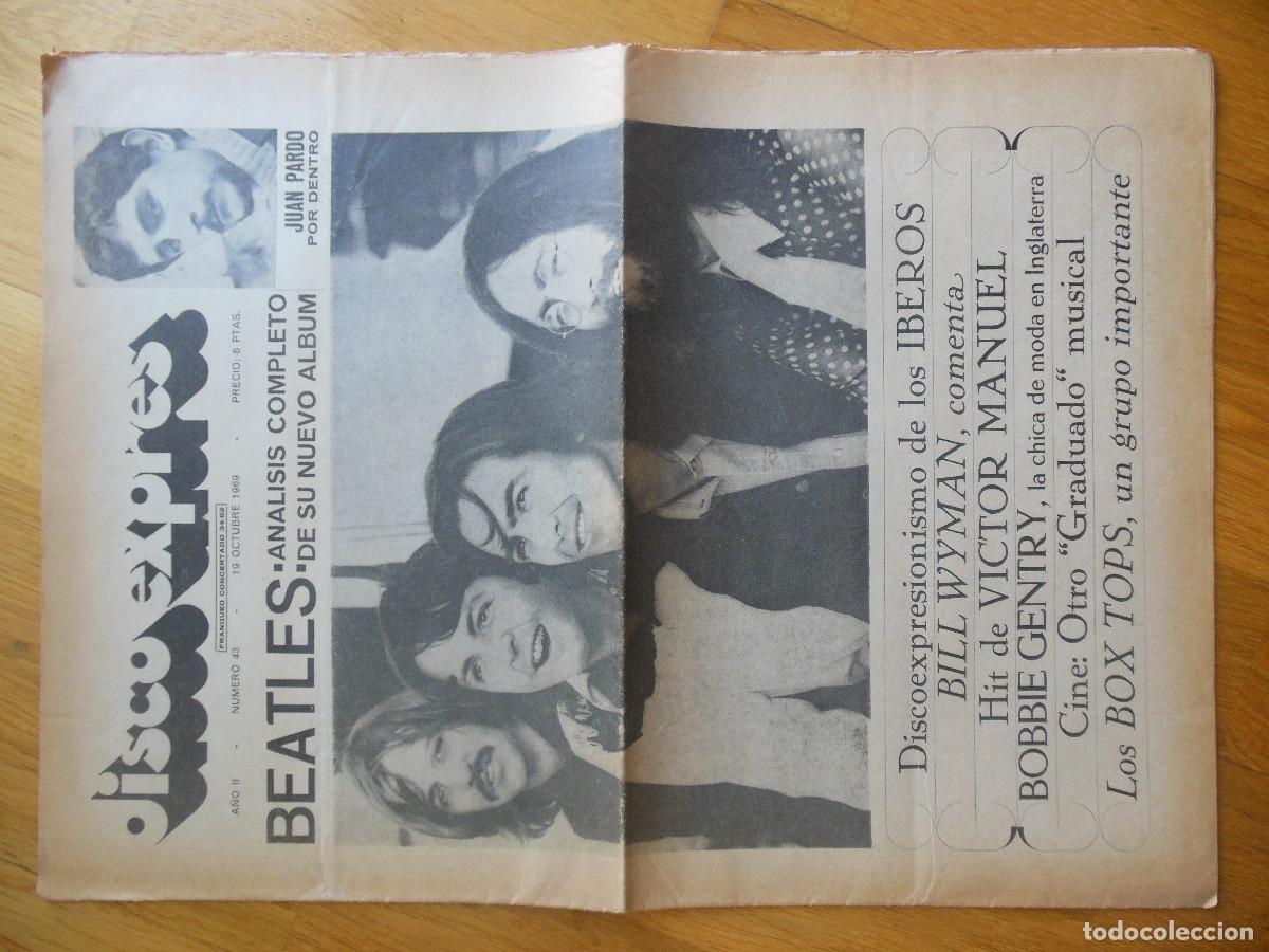 Revistas de m&uacute;sica: REVISTA DISCO EXPRES N&ordm; 59 THE BEATLES LOS ANGELES LEONARDO FAVIO ROBERT PLANT 1970 MUSICA